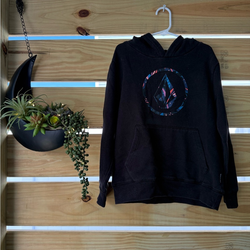 Volcom Black Graphic Hoodie for Kids